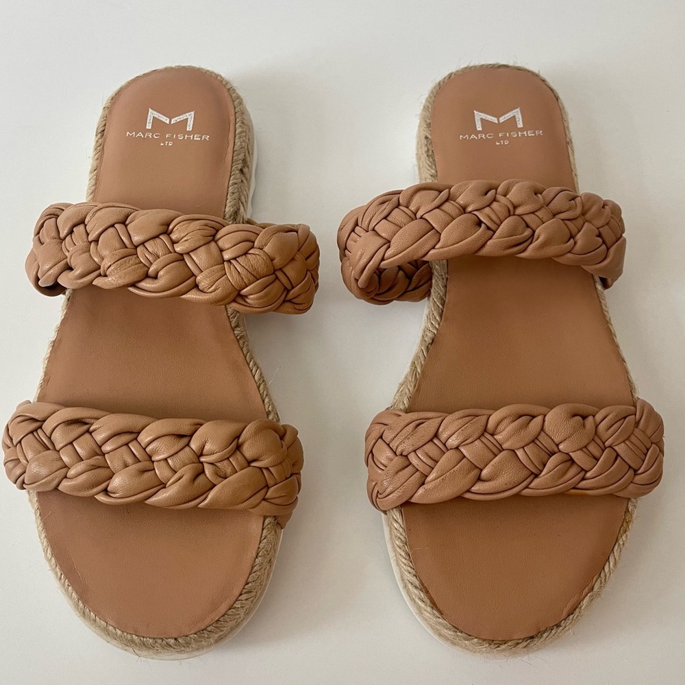 Marc Fisher Jaimee Espadrille Slide Sandal 5m - image 3
